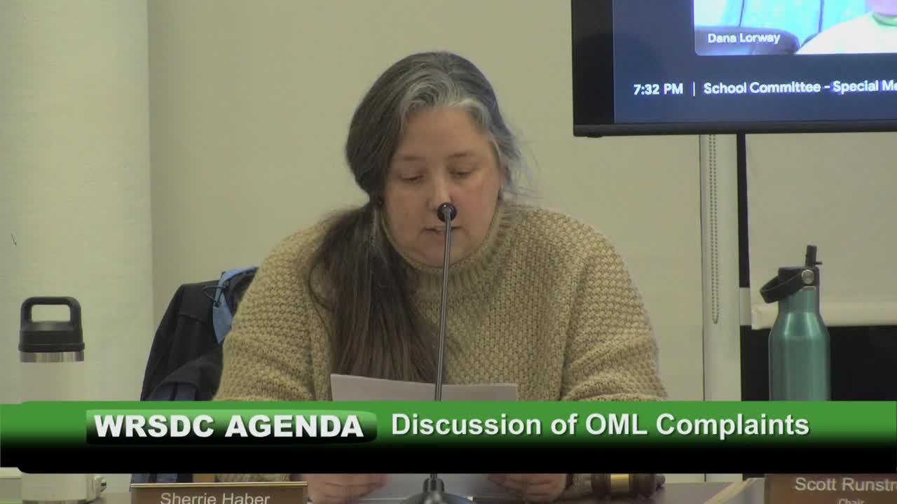 Wachusett Regional School Committee - January 31, 2024