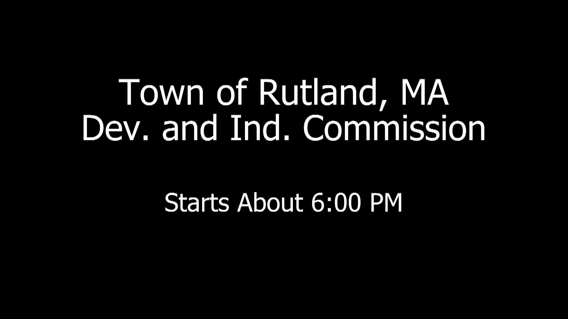 Rutland Development & Industrial Commission - March 9, 2026
